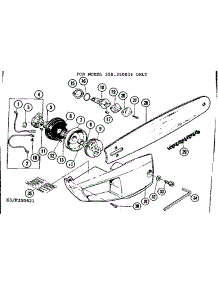 Guide Bar - 358.350834 Only parts for Craftsman Gas Chainsaw 358350821-1980 from AppliancePartsPros.com