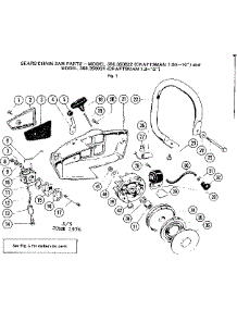 Handle Assembly parts for Craftsman Gas Chainsaw 358350822 from AppliancePartsPros.com