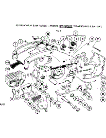 Main Frame parts for Craftsman Gas Chainsaw 358350822 from AppliancePartsPros.com