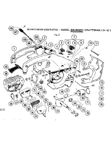 Main Frame - 358.350931 parts for Craftsman Gas Chainsaw 358350822 from AppliancePartsPros.com