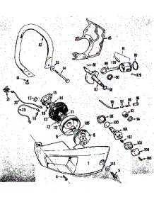 Handle Assembly And Barclamp parts for Craftsman Gas Chainsaw 358350830 from AppliancePartsPros.com
