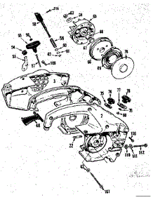 Crankcase Assembly parts for Craftsman Gas Chainsaw 358350830 from AppliancePartsPros.com