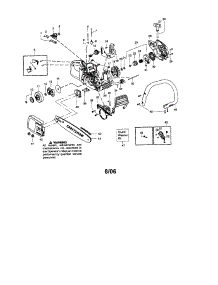 Chassis / Bar / Handle parts for Craftsman Gas Chainsaw 358350830 from AppliancePartsPros.com
