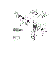 Cylinder / Crankshaft / Shield parts for Craftsman Gas Chainsaw 358350830 from AppliancePartsPros.com