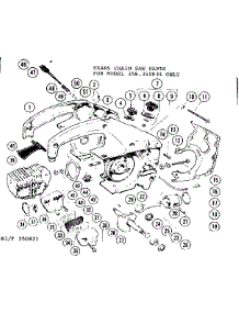 Main Frame parts for Craftsman Gas Chainsaw 358350834 from AppliancePartsPros.com
