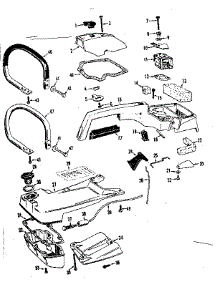 Gas Tank Top And Handle parts for Craftsman Gas Chainsaw 358350850 from AppliancePartsPros.com