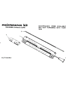 Maintenance Kit parts for Craftsman Gas Chainsaw 358350863 from AppliancePartsPros.com