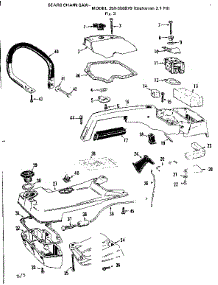 Handle Assembly parts for Craftsman Gas Chainsaw 358350870-1976 from AppliancePartsPros.com