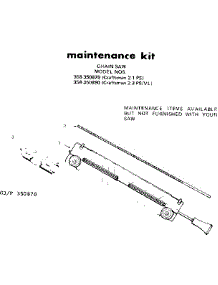 Maintenance Kit parts for Craftsman Gas Chainsaw 358350870-1976 from AppliancePartsPros.com