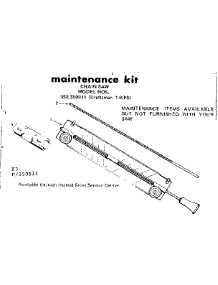 Maintenance Kit parts for Craftsman Gas Chainsaw 358350911 from AppliancePartsPros.com