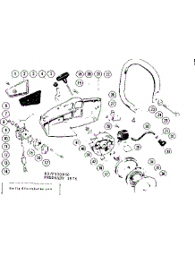 Main Frame parts for Craftsman Gas Chainsaw 358350930 from AppliancePartsPros.com