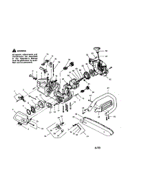 Clutch Cover / Chassis / Chain / Bar parts for Craftsman Gas Chainsaw 358351042 from AppliancePartsPros.com