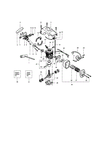 Cylinder / Crankshaft / Shield parts for Craftsman Gas Chainsaw 358351082 from AppliancePartsPros.com
