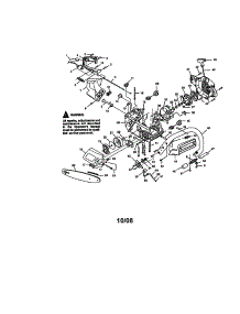 Chassis / Bar / Handle parts for Craftsman Gas Chainsaw 358351161 from AppliancePartsPros.com