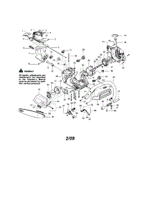 Chassis / Bar / Handle parts for Craftsman Gas Chainsaw 358351181 from AppliancePartsPros.com