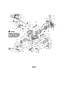 Chassis / Bar / Handle parts for Craftsman Gas Chainsaw 358351182 from AppliancePartsPros.com