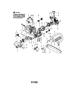 Chainsaw parts for Craftsman Gas Chainsaw 358351460 from AppliancePartsPros.com