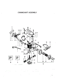 Crankshaft parts for Craftsman Gas Chainsaw 358351480 from AppliancePartsPros.com