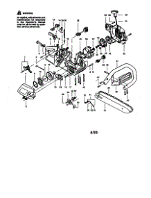 Main Frame parts for Craftsman Gas Chainsaw 358351560 from AppliancePartsPros.com