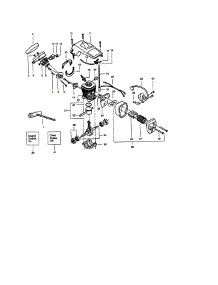 Cylinder parts for Craftsman Gas Chainsaw 358351580 from AppliancePartsPros.com