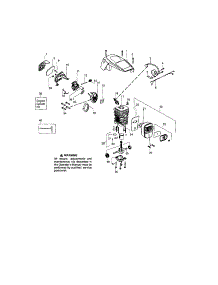Cylinder / Shield / Crankshaft parts for Craftsman Gas Chainsaw 358351900 from AppliancePartsPros.com