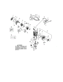 Shield / Cylinder / Muffler parts for Craftsman Gas Chainsaw 358351902 from AppliancePartsPros.com