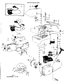 Main Frame parts for Craftsman Gas Chainsaw 358352090 from AppliancePartsPros.com