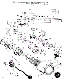 Engine parts for Craftsman Chainsaw 358352151 from AppliancePartsPros.com