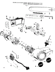 Engine parts for Craftsman Chainsaw 358352151 from AppliancePartsPros.com