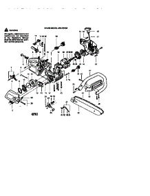Chainsaw parts for Craftsman Gas Chainsaw 358352162 from AppliancePartsPros.com