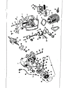 Crankcase parts for Craftsman Chainsaw 358352240 from AppliancePartsPros.com