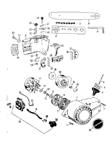 Flywheel Assembly parts for Craftsman Chainsaw 358352351 from AppliancePartsPros.com