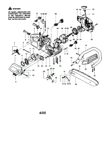 Chain / Bar / Handle / Chassis parts for Craftsman Gas Chainsaw 358352680 from AppliancePartsPros.com