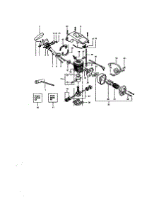 Cylinder / Piston / Crankcase parts for Craftsman Gas Chainsaw 358352681 from AppliancePartsPros.com