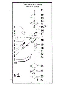 Carburetor Assembly parts for Craftsman Gas Chainsaw 358353670 from AppliancePartsPros.com