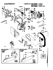 Engine & Bar Assembly parts for Craftsman Gas Chainsaw 358353692 from AppliancePartsPros.com