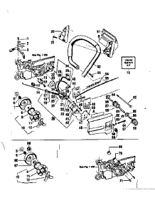 Main Frame parts for Craftsman Gas Chainsaw 358354871 from AppliancePartsPros.com