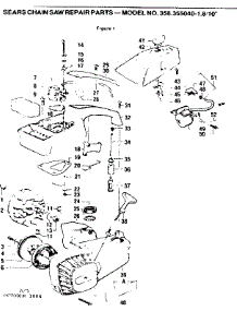 Main Frame parts for Craftsman Chainsaw 358355040 from AppliancePartsPros.com