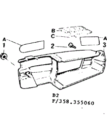 Decals parts for Craftsman Gas Chainsaw 358355070 from AppliancePartsPros.com