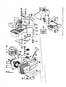 Main Frame parts for Craftsman Gas Chainsaw 358355160 from AppliancePartsPros.com