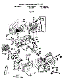 Flywheel Assembly parts for Craftsman Gas Chainsaw 358356090 from AppliancePartsPros.com
