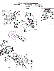 Main Frame parts for Craftsman Gas Chainsaw 358356090 from AppliancePartsPros.com