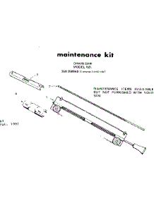 Maintenance Kit parts for Craftsman Chainsaw 358358860 from AppliancePartsPros.com