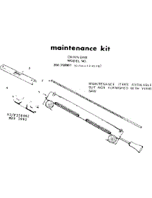 Maintenance Kit parts for Craftsman Chainsaw 358358861 from AppliancePartsPros.com