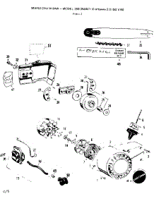 Chain & Guide Bar parts for Craftsman Chainsaw 358358861 from AppliancePartsPros.com
