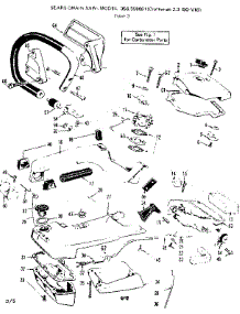 Handle parts for Craftsman Chainsaw 358358861 from AppliancePartsPros.com