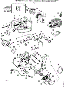 Engine parts for Craftsman Chainsaw 358358861 from AppliancePartsPros.com