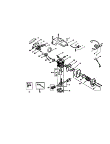 Crankcase parts for Craftsman Gas Chainsaw 358360150 from AppliancePartsPros.com