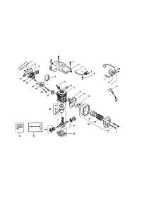 Cylinder / Shield parts for Craftsman Gas Chainsaw 358360171 from AppliancePartsPros.com