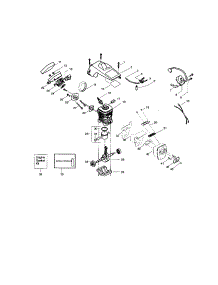Shield / Cylinder / Crankshaft parts for Craftsman Gas Chainsaw 358360260 from AppliancePartsPros.com